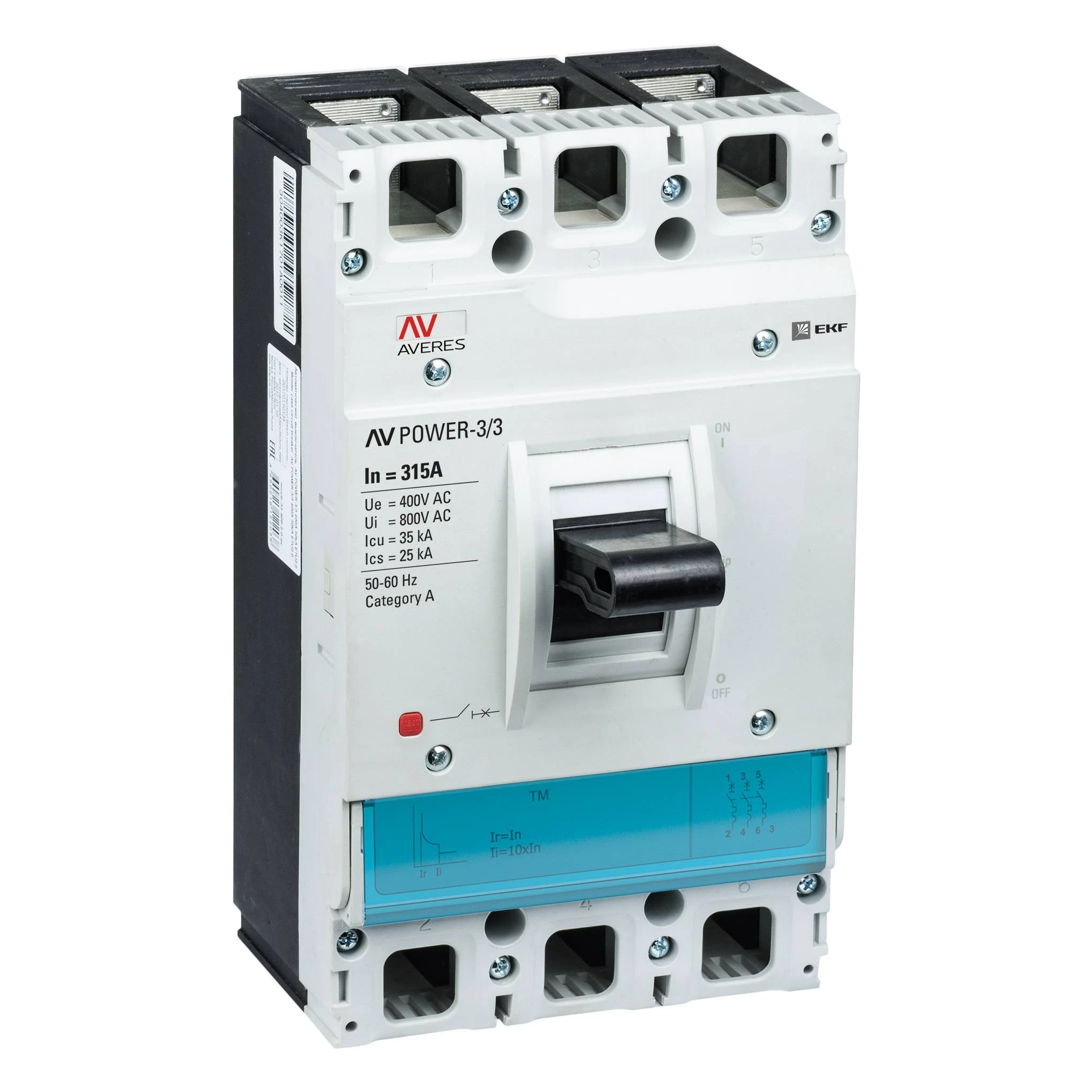 Автоматический выключатель AV POWER-3/3 315А 35kA TR mccb-33-315-TR-av