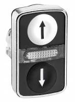 ГОЛОВКА КНОПКИ ДВОЙНАЯ С МАРКИРОВК + LED ZB4BW7A1724
