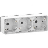 MUREVA S, 3-х ПОСТОВОЙ БОКС для накл. монтажа, БЕЛЫЙ, IP55