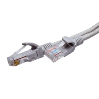 Патч-корд SUPRLAN U/UTP Cat.5e 4x2 26AWG (7x0.16mm) Cu PVC серый 1,5м