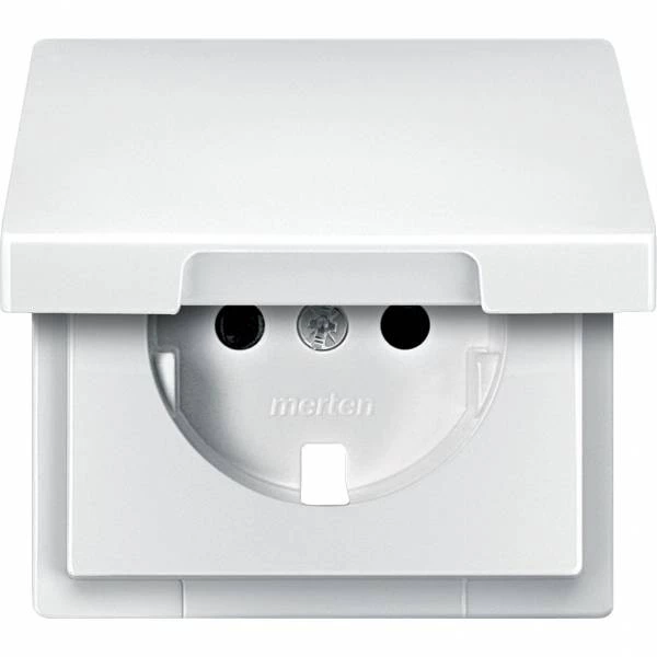 ЦЕНТР.ПЛАТА С КР.Д/МЕХ.РОЗ.SCHUKO БЕЛЫЙ MTN2340-4019