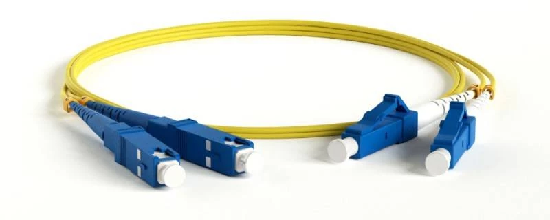Патч-корд волоконно-оптический (шнур) SM 9/125 (OS2), LC/UPC-SC/UPC, 2.0 мм, duplex, LSZH, 1 м Hyperline
