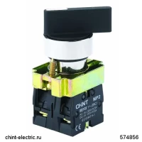 Переключатель NP2-BJ21, 2 положения с фиксацией, 1НО IP40 (CHINT)