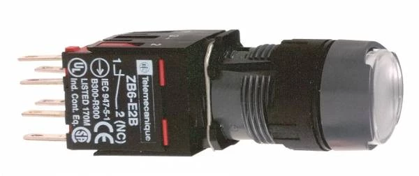 КНОПКА 16ММ БЕЛАЯ С ПОДСВЕТКОЙ XB6AF1B5B