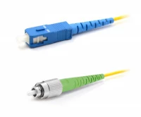 Патч-корд оптический LANMASTER, LSZH, симплексный, ST/APC-SC/UPC, SM OS2, 20.0 м