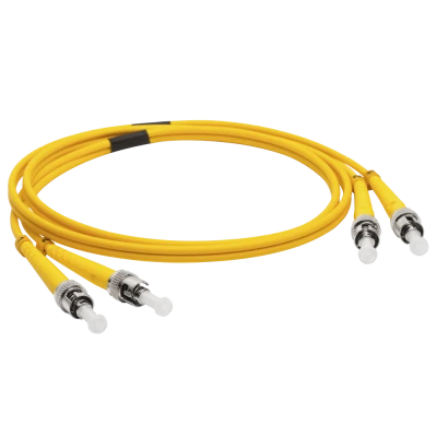 Патч-корд оптический LANMASTER, LSZH, дуплексный, ST/APC-ST/UPC, SM OS2, 2.0 м