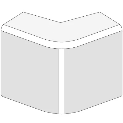 AEM 15x17 Угол внешний белый (розница 4 шт в пакете, 20 пакетов в коробке)