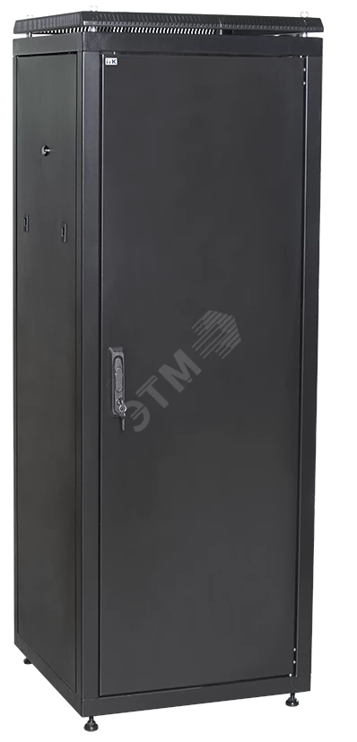 ITK Шкаф сетевой 19" LINEA N 24U 600х1000 мм металлические двери черный