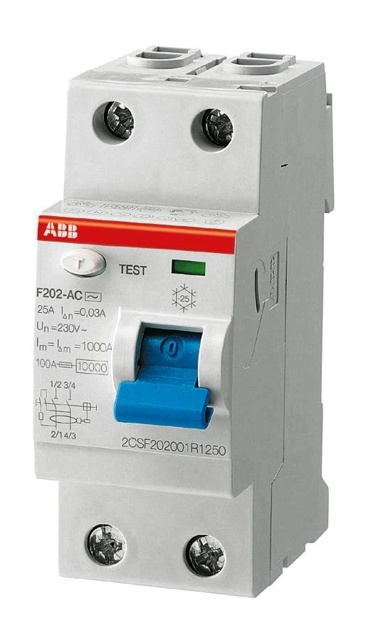 УЗО двухполюсное F202 AC-100/0,1