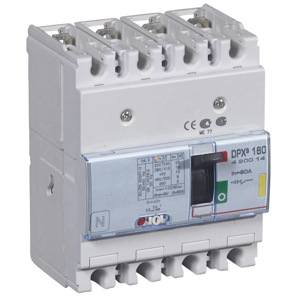 АВТ.ВЫКЛ.DPX³ 160 4P 80А 16kA