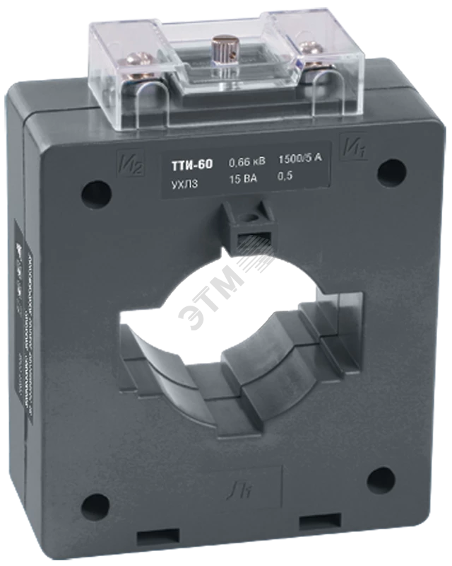 Трансформатор тока ТТИ-60 1000/5А 15ВА класс 0,5S IEK