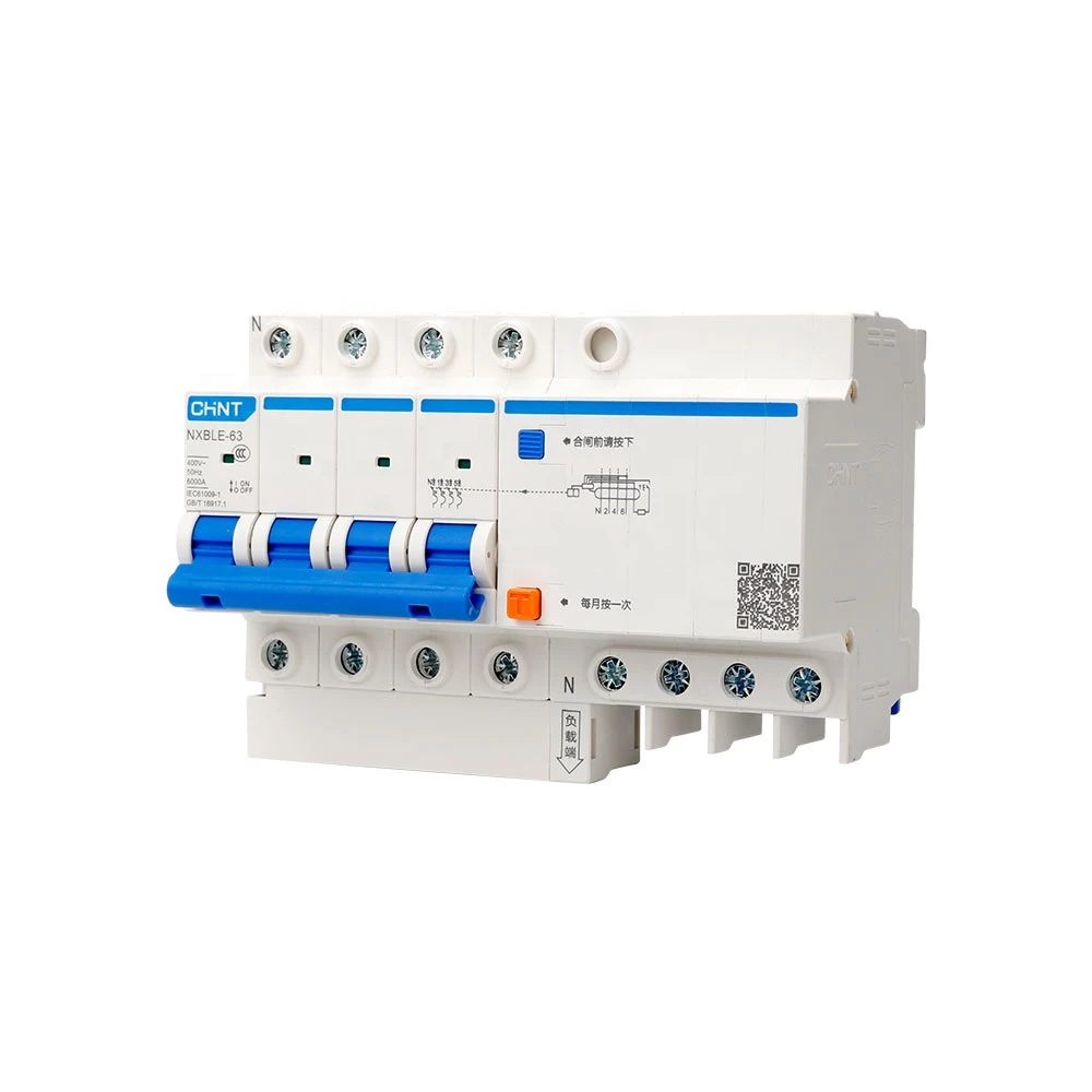 Диф. автомат NXBLE-63 4P C40 300mA тип AC  6kA (CHINT)