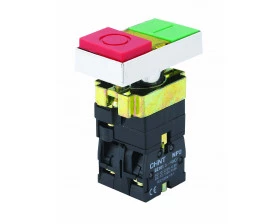 Двойная кнопка "Пуск-Стоп" NP2-EL8325 1НО+1НЗ AC230В IP40 (CHINT)