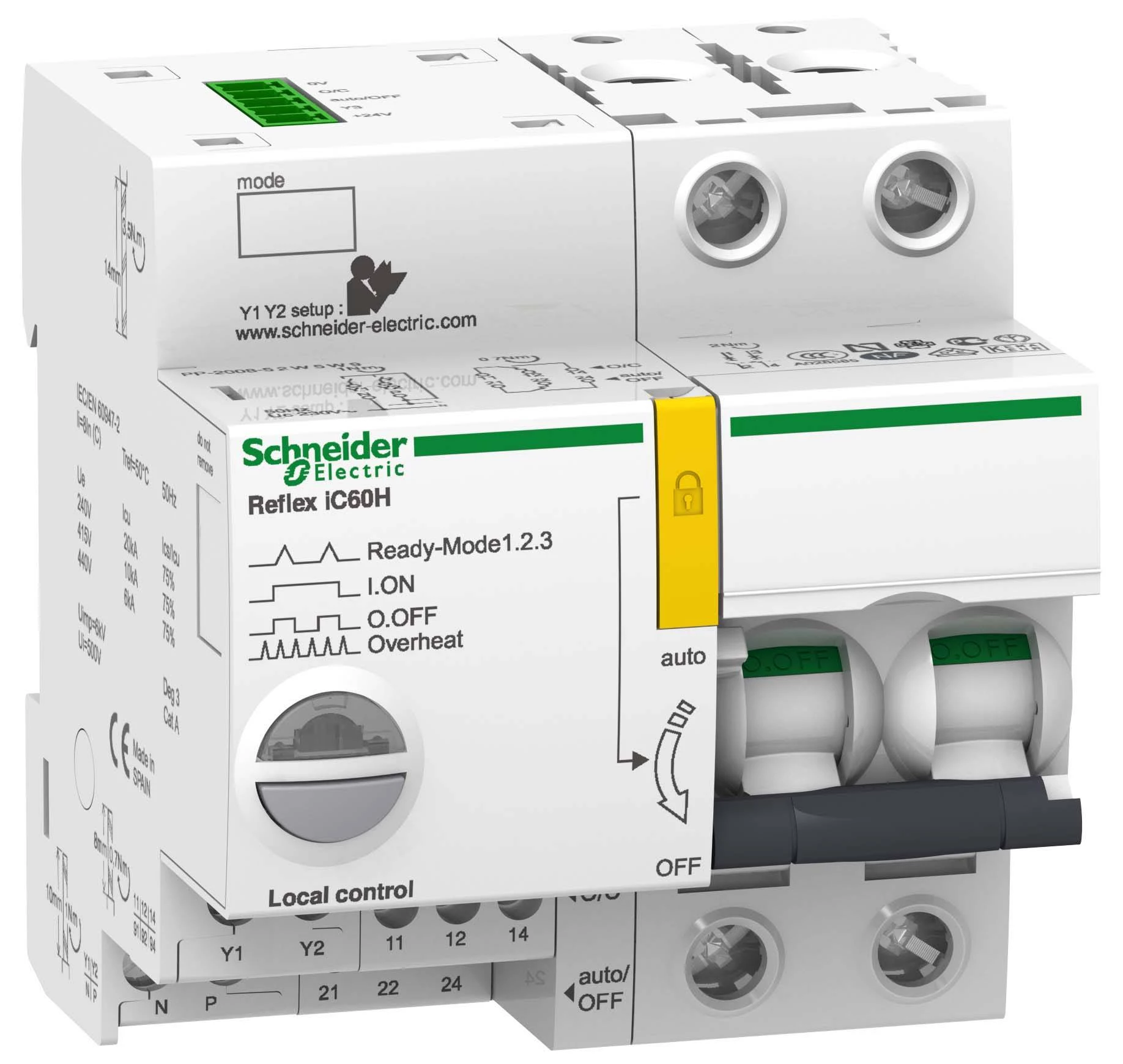 АВТ. ВЫКЛ. REFLEX iC60H 2П 25A D Ti24